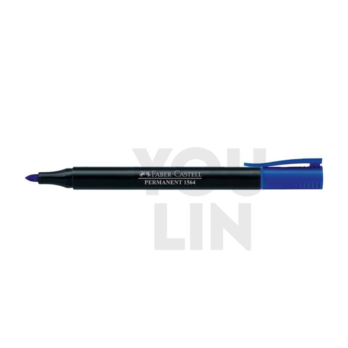 Faber Castell 156451 Slim Permanent Fine Marker - Blue