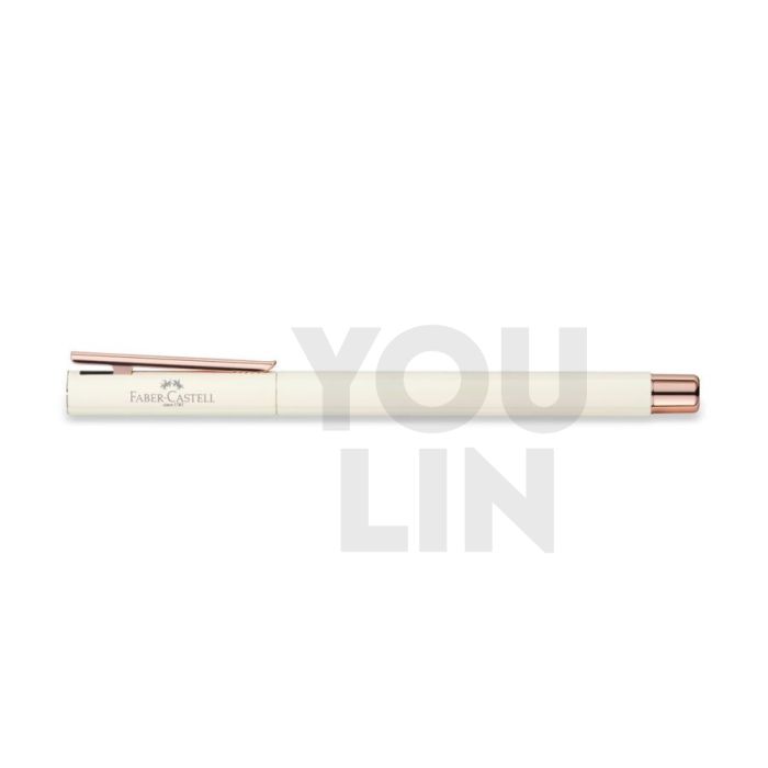 Faber Castell 342500 Neo Slim S/S Fountain Pen M - Ivory Rose Gold Chromed