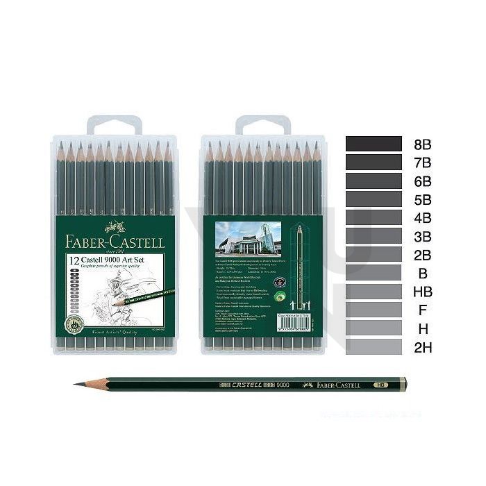Faber Castell 117166 9000 Pencil Set With Case