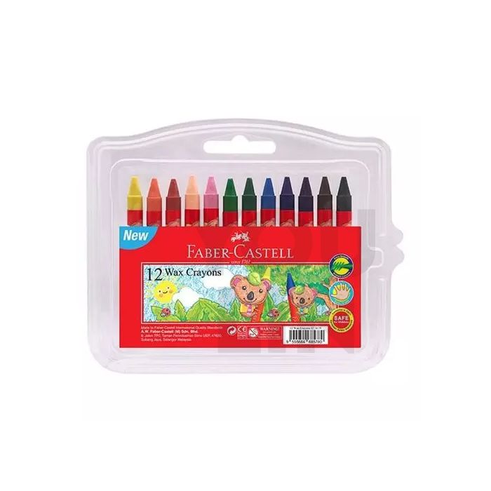 Faber Castell 122425 12PCS Wax Crayon