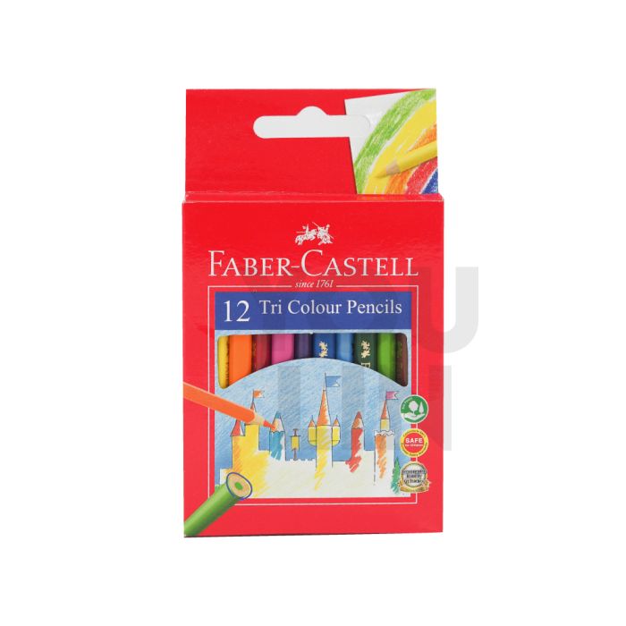 Faber Castell 115902 12S Tri-Colour Pencil