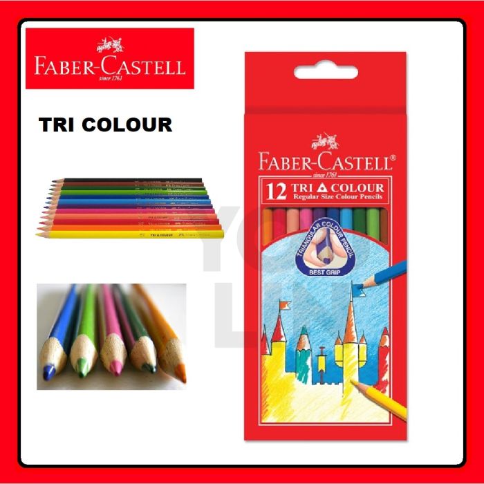 Faber Castell 115903 12L Tri-Colour Pencil