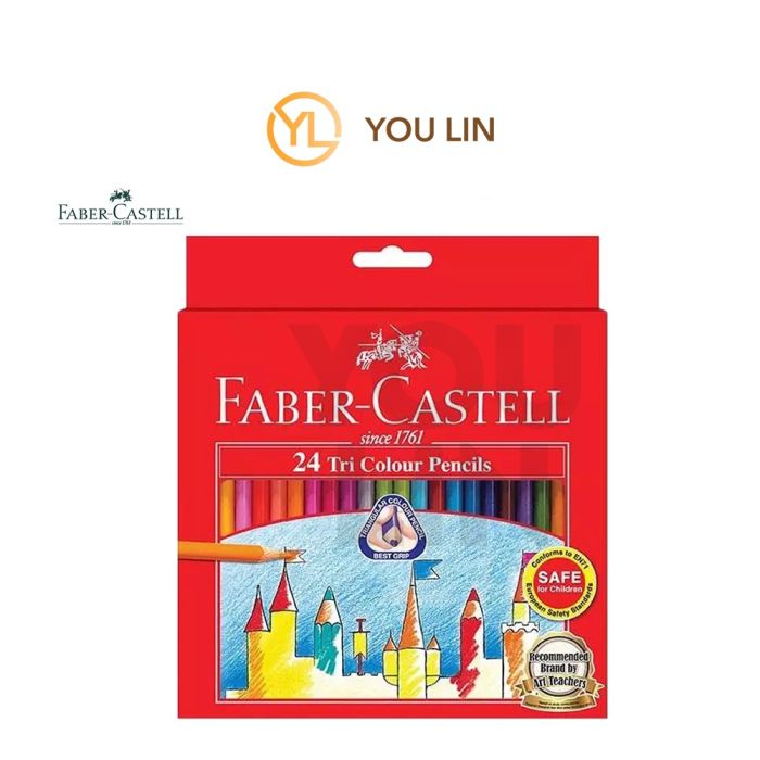 Faber Castell 115904 24L Tri-Colour Pencil