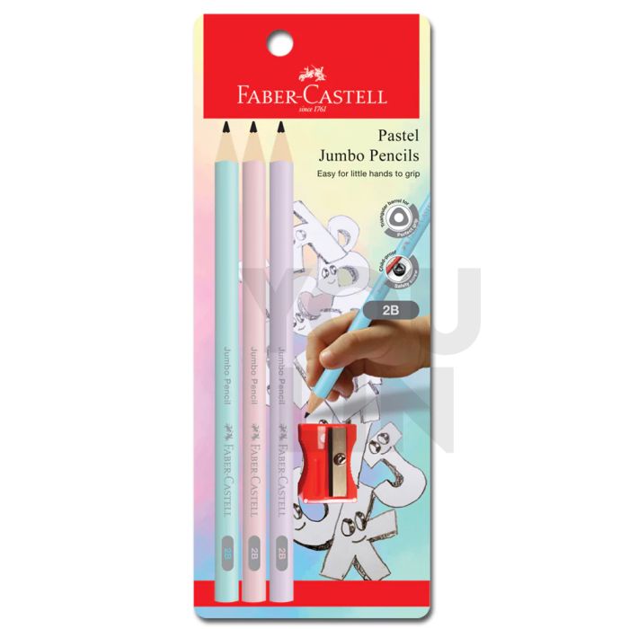 Faber Castell 311810 2B Jumbo Pencil Bc Of 3