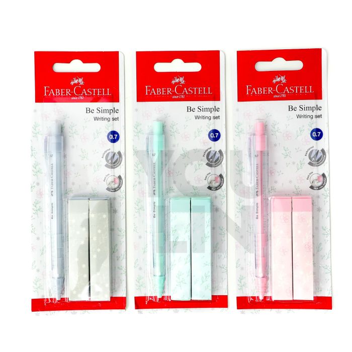 Faber Castell 134216 0.7MM Be Simple M/Pencil + 2 Erasers