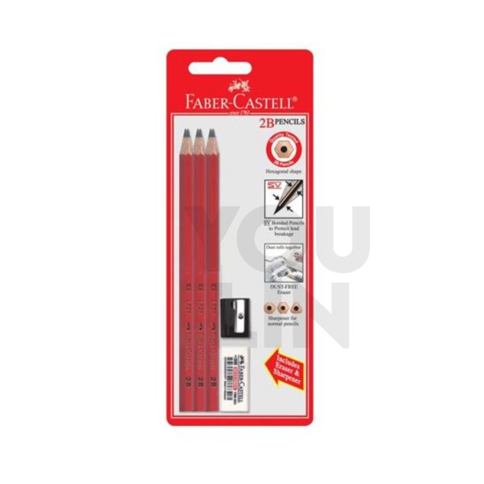 Faber Castell 132306-2B B/C Of 6 Pcs