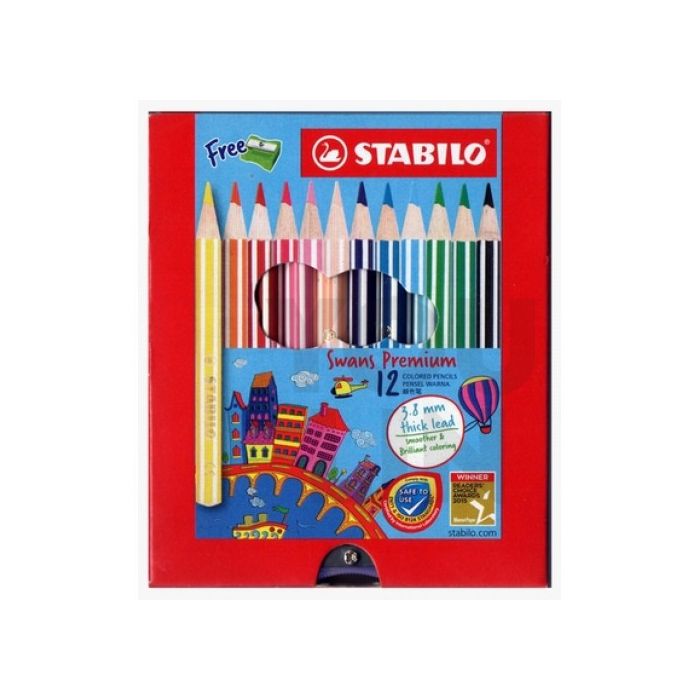 STABILO 1863B 12C Colour Pencil (S)