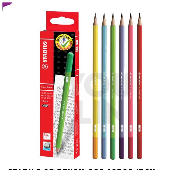 STABILO 288G/12 2B Exam Grade Pencil 12'S/Box