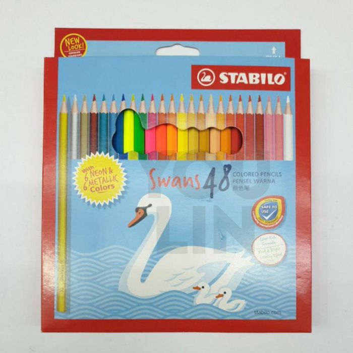 STABILO 1879M 24C Neon & Metalic Colour Pencil (L)