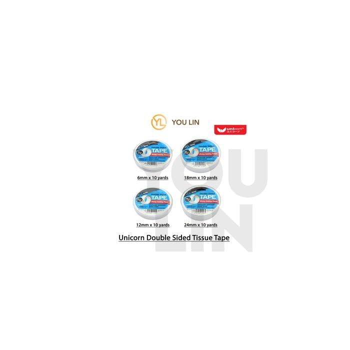 Unicorn Double Sided Tape 12mm x 10y