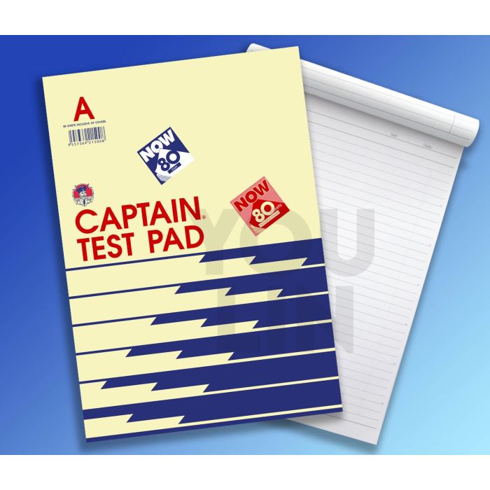 Captain A4 Top Open Test Pad 80GSM 78'S