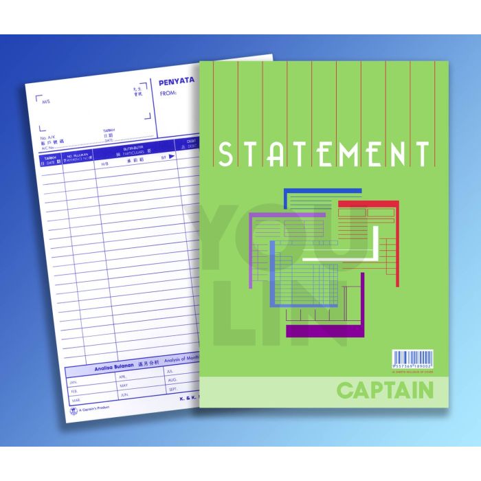 Captain Statement Pad 40'S