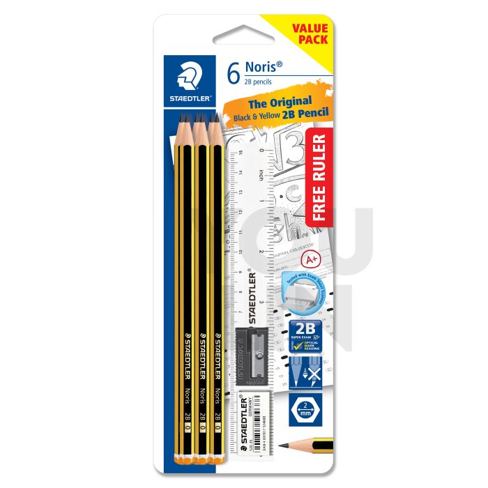 STAEDTLER 120-2S1BK603MY Pencil Set + Eraser + Spr + Rl