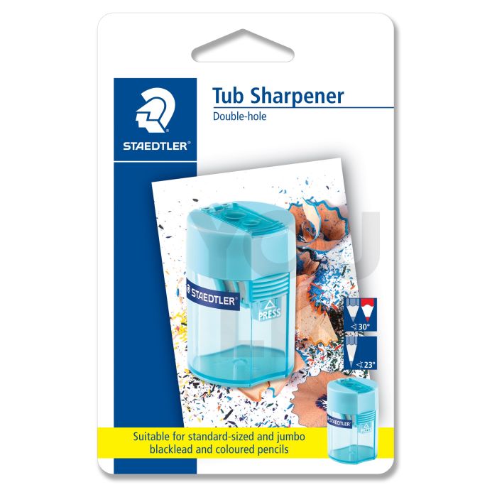 STAEDTLER 51200637 Double Hole Tub Sharpener in BK