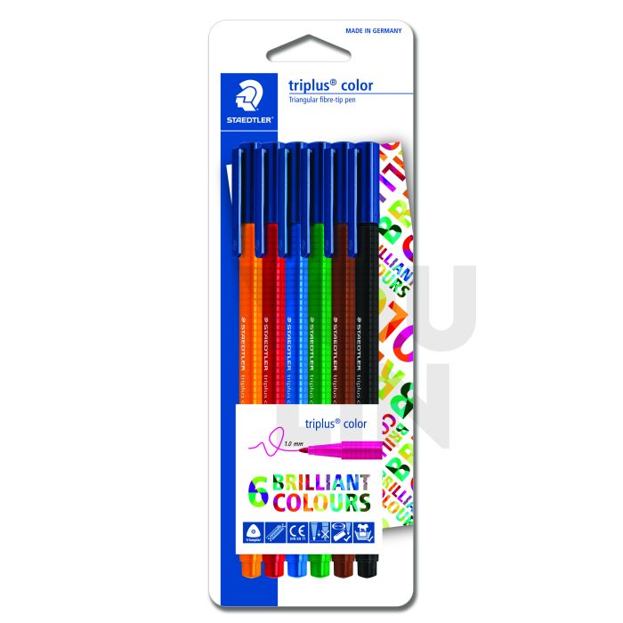STAEDTLER 323 SBK6-1 Triplus Color Set of 6 Colors