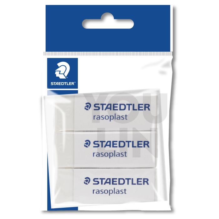 STAEDTLER 526 B20 PB3 Rasoplast Eraser (Pack of 3)