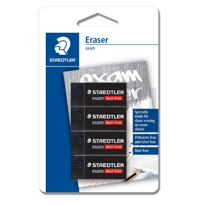 STAEDTLER 526 E30 BK4 Exam Eraser (Pack of 4)