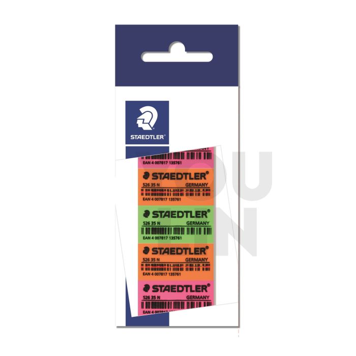 STAEDTLER 526 35N PB5 Economy Neon Eraser (Pack of 5)