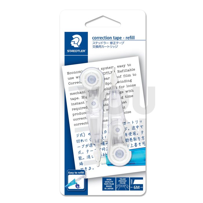 STAEDTLER 6203 BK2LO Correction Refill Tape - 2pcs/card