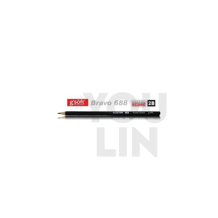 G'Sost 688 2B Wood Pencil - Bravo