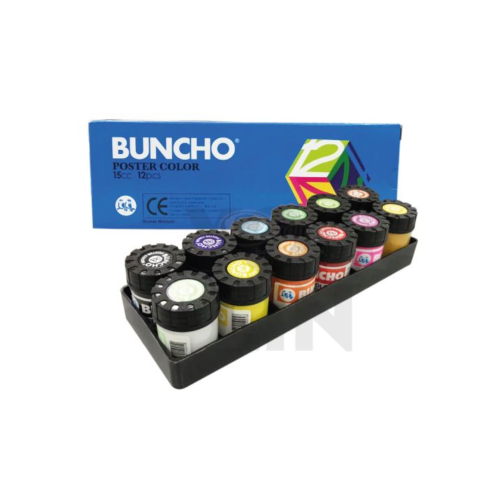 Buncho Poster Colour 15cc 12 Colour