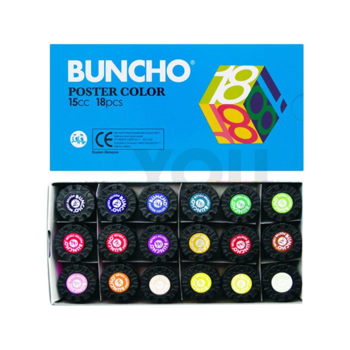 Buncho Poster Colour 15cc 18 Colour