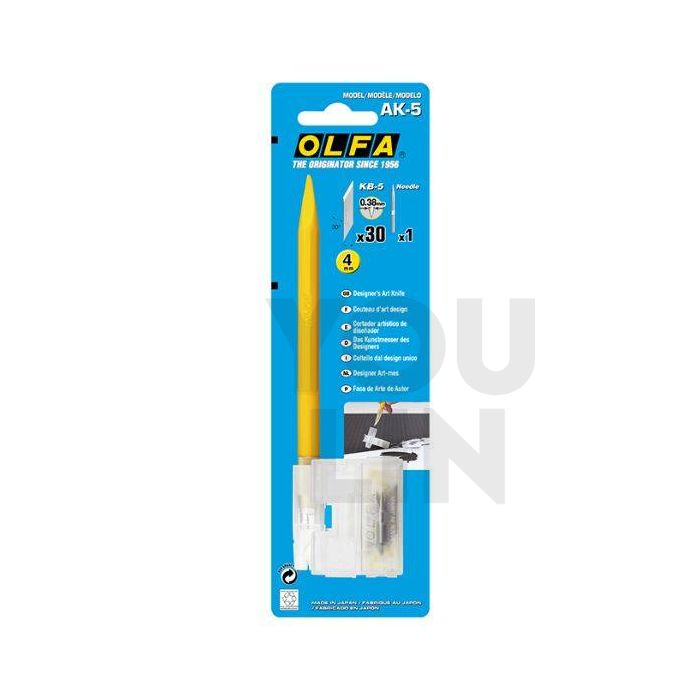 OLFA Designer's Art Knife (With 30 Blade & 1pc Needle) AK-5