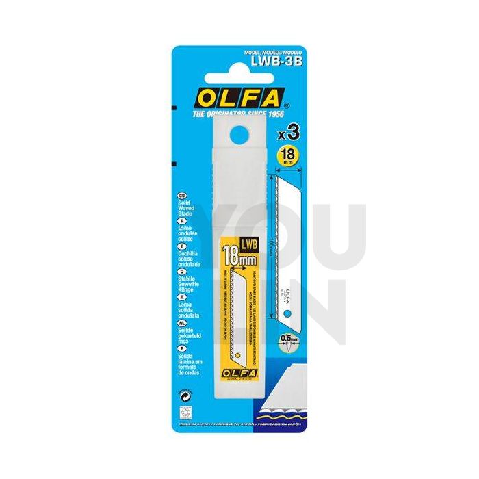 OLFA Blade (L) Solid Waved LWB-3B