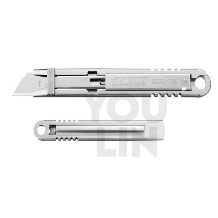 OLFA Self-Retracting Stainless Steel Safety Knife SK-12