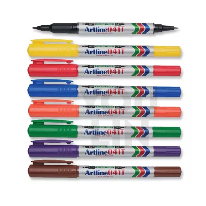 Artline EK-041T Twin Marker Pen 0.4-1.0mm