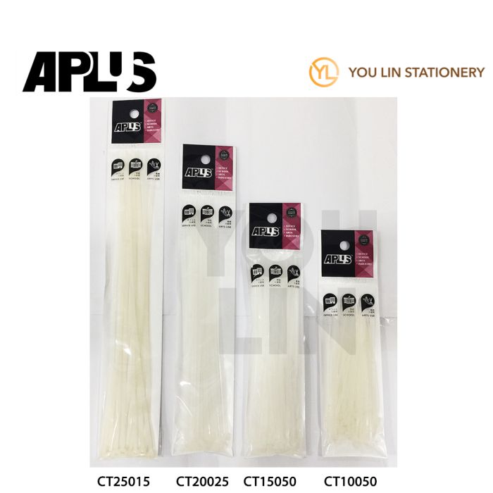 APLUS CT10050 2.5MM X 100MM Cable Tie 50'S/pkt