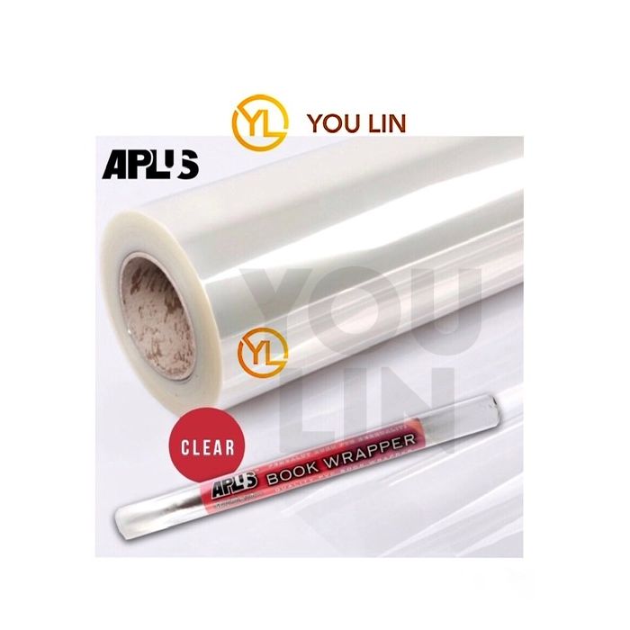APLUS BW135-C 340MM X 5M PVC Book Wrapper - Clear