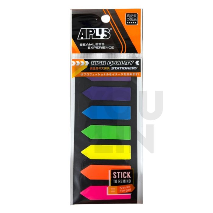 APLUS 7 Colour Sticky Note with Arrow
