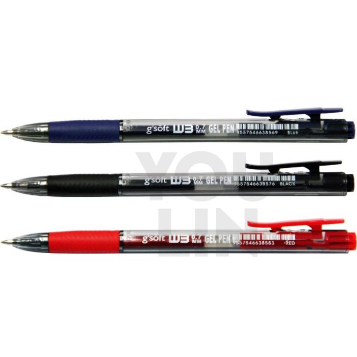 G'Soft W3 0.7MM Retract Gel Pen