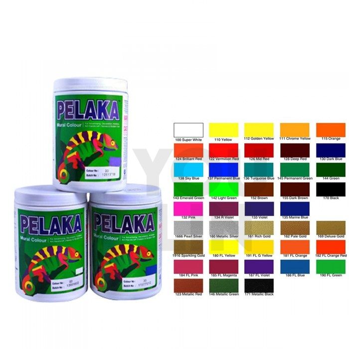Pelaka Mural Poster Color (1Kg) Metallic