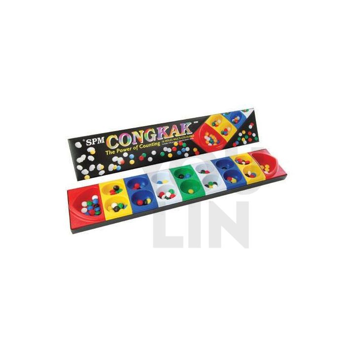 Congkak - 16 holes multi colour (SPM 107)