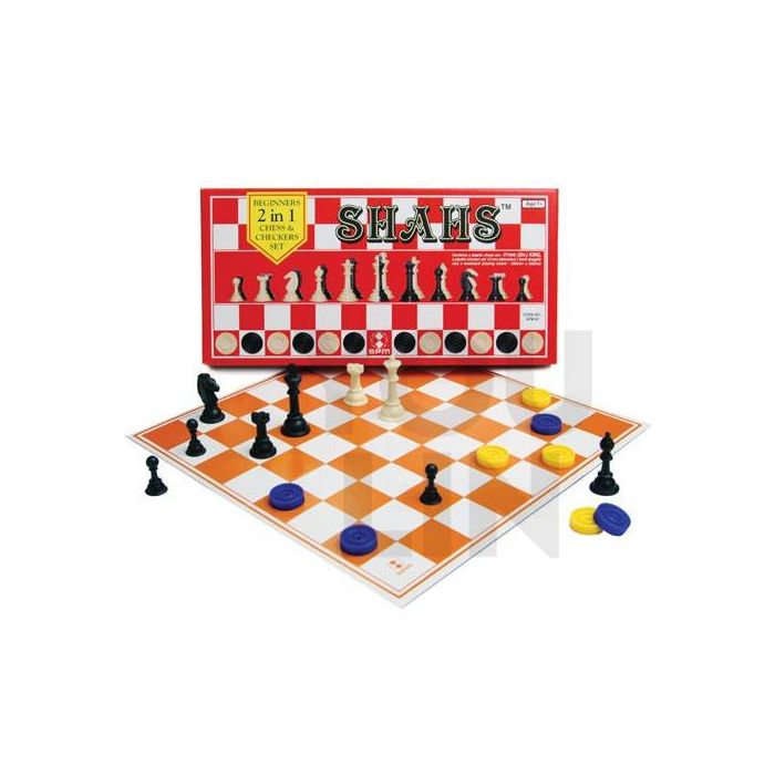SPM Shahs Chess Set 2 In 1 - Beginner (SPM 87)