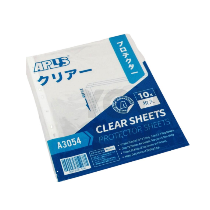 APLUS A3054 A4 Sheet Protector 10'S