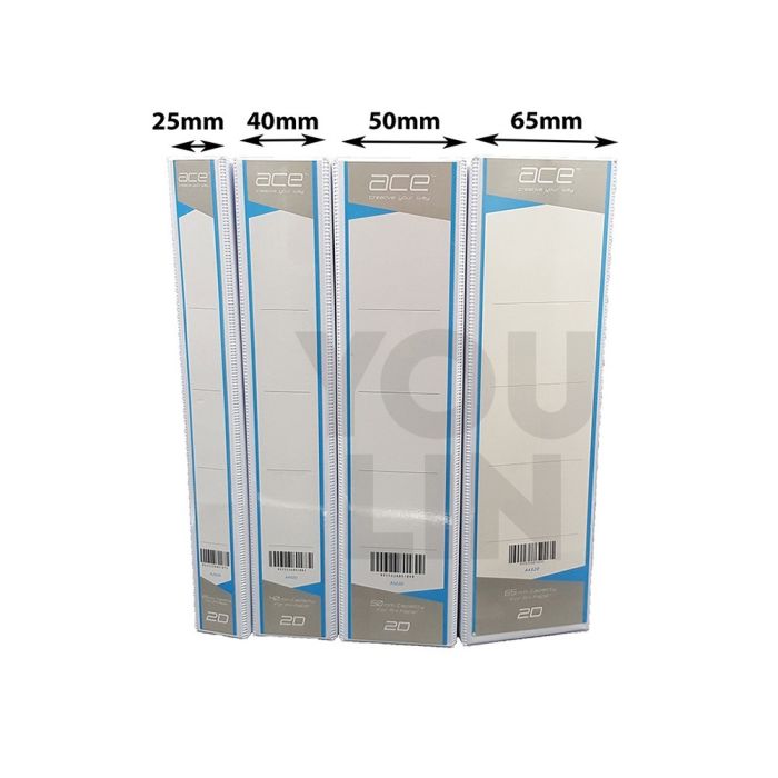 ACE PVC 50mm A4 2D Ring File