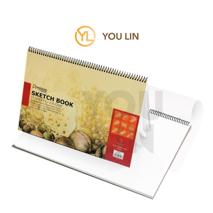 Campap CA3213 135GSM Sketch Book B5