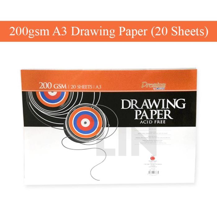 Campap CA3767 A3 200GSM Drawing Paper