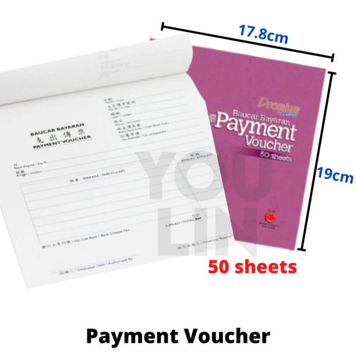 Campap CA3818 Payment Voucher 50's