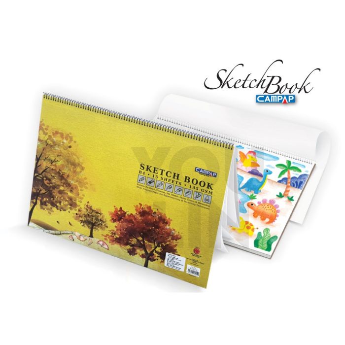 Campap CA3212 135GSM Sketch Book B4