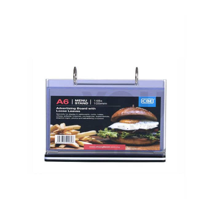 CBE Menu Stand A6 Horizontal (289)