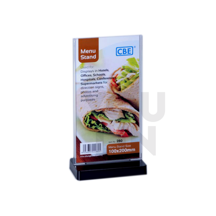 CBE Menu Stand Flat Shape (280)