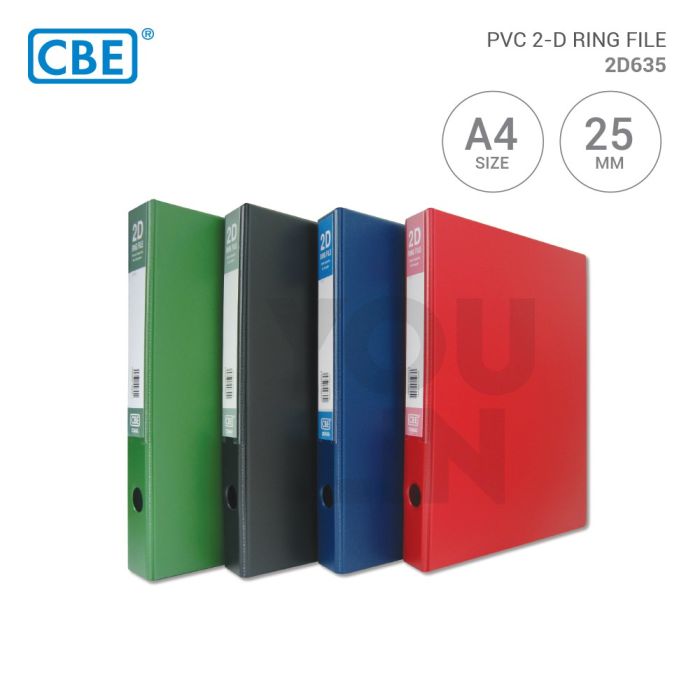 CBE 2D635 A4 2D PVC Ring File 25MM
