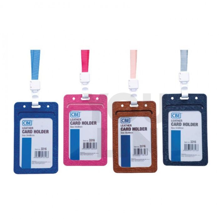 CBE 3316 Leather Card Holder + Lanyard