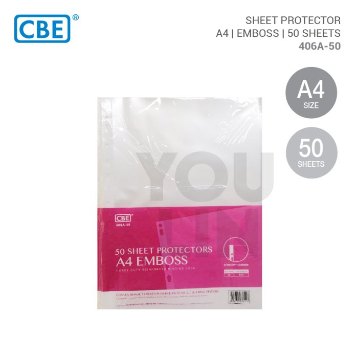 CBE 406A-50 Emboss Sheet Protectors 50's