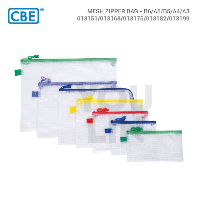 CBE Mesh Zipper Bag A4 (013182)