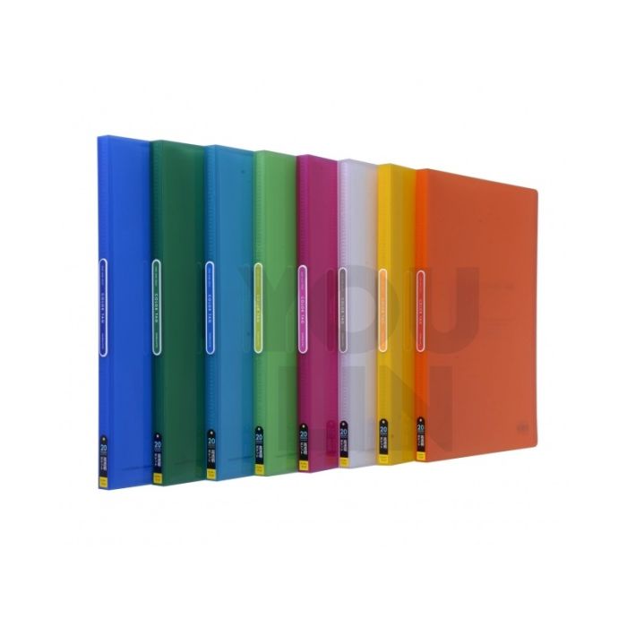 Kokuyo Color Tag Clear Book 20 Pocket